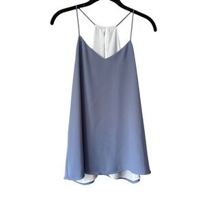 Express Womens Sleeveless‎ Halter Top Blouse Blue Small Career Casual